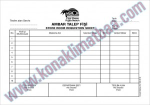 Ambar Talep Fişi green fuğla beach