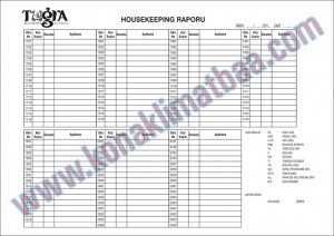 HOUSEKEEPING RAPORU tuğra
