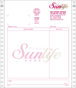 Sunlife sürekli form fatura