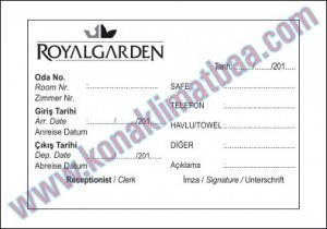 önbüro gelir fişi royal